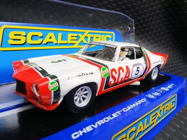 Scalextric 1/32 ｽﾛｯﾄｶｰ C3534◇1970 Camaro #5/Frank Gardner ライト