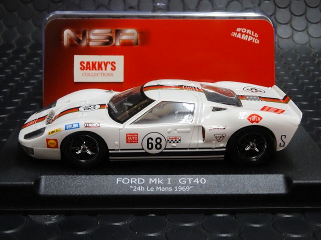 NSR 1/32 ｽﾛｯﾄｶｰ 0041SW ◇ Ford GT40 MKI #68 24h Le Mans 1969 速い