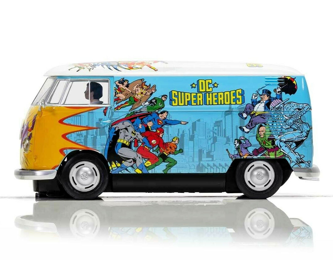 Scalextric 1/32 ｽﾛｯﾄｶｰ C3933◇VOLKSWAGEN PANEL VAN T1B - ”DC COMICS”  コミックスファン必見のVWバンはライトも点灯するハイディティールモデル！◇これお勧めです！ | NASCAR・スロットカー・ミニカーの専門店<<サッキーズ・コレクションズ大阪>>  by CAR-BOX