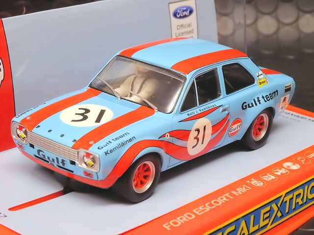 scalextric1/32 ｽﾛｯﾄｶｰ C4013◇Ford Escort Mk1 ”Gulf Edition