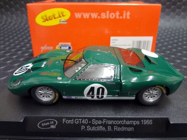 Slot it 1/32 ｽﾛｯﾄｶｰ SICA18C◇FORD GT40 #40/Sutcliffe & Redman