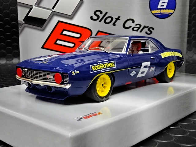 BRM 1/24 ｽﾛｯﾄｶｰ BRM196 ◇ Camaro Z28 TransAm Laguna Seca 1969 #6