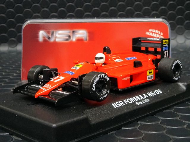 NSR 1/32 ｽﾛｯﾄｶｰ 0164◇Formula 86/89 Red Italia, #27/Michele 