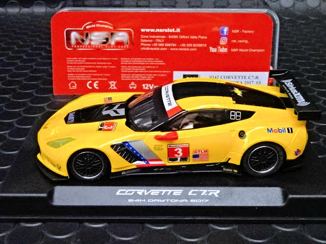 NSR 1/32 ｽﾛｯﾄｶｰ 0342-AW◇Corvette C7R #3 Daytona 24h 2017. King 