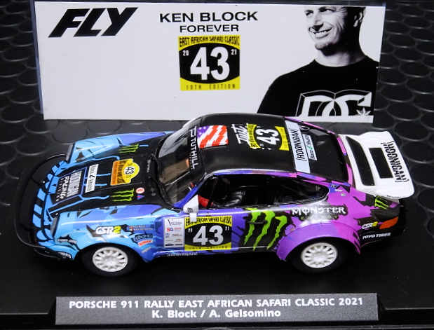 FLY 1/32 ｽﾛｯﾄｶ- A2054 ◇ Porsche 911 #43/Ken Block. East African