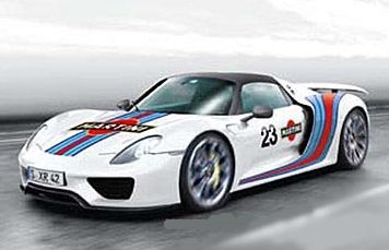 Carrera 132 ｽﾛｯﾄｶｰ 27467◇ Porsche 918 Spyder Martini Racing 2014