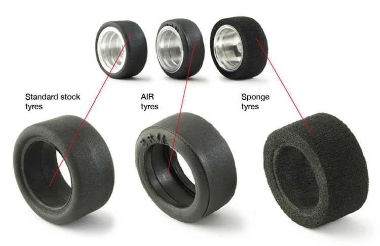【スロットカー】REPROTEC 18号車①（タイヤ溝あり） Revoslot 1/32 ｽﾛｯﾄｶｰﾊﾟｰﾂ RS204w◇スポンジタイヤ 20 x 11.5mm
