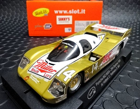 Slot it 1/32 ｽﾛｯﾄｶｰ CA25e ◇ PORSCHE 962 IMSA #14/Holbert-Robinson