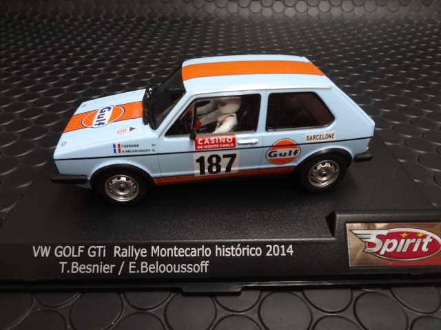 Spirit 1/32 ｽﾛｯﾄｶｰ SP-701508◇Volkswagen Golf VW Golf Mk1 GTi ”Gulf #187/Besnir  u0026 Belooussoff Historic Rally Montecarlo 2014 最新アイテム 完売御礼！☆ありがとう御座いました。 |  NASCAR・スロットカー・ミニカーの専門店u003cu003cサッキーズ・コレクションズ大阪 ...