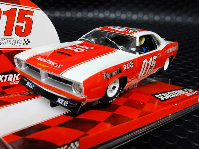 SCX 1/32 ｽﾛｯﾄｶｰ A10200S300 ◇ Plymouth Barracuda ”Club SCALEXTRIC
