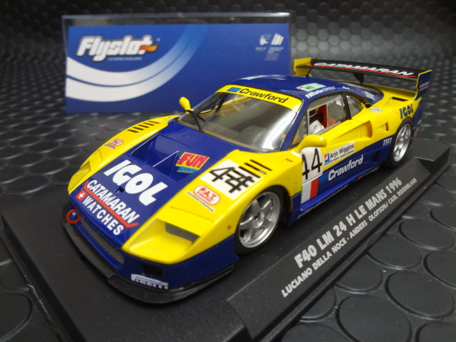 FLY 1/32 ｽﾛｯﾄｶｰ 049101◇FERRARI F40 LM #44 LE MANS 1996 OLOFFSON / DELA NOCE  / ROSENBLAD☆走り自慢のF40/ルマン仕様が再入荷！ | NASCAR・スロットカー・ミニカーの専門店<<サッキーズ・コレクションズ大阪>>  by CAR-BOX