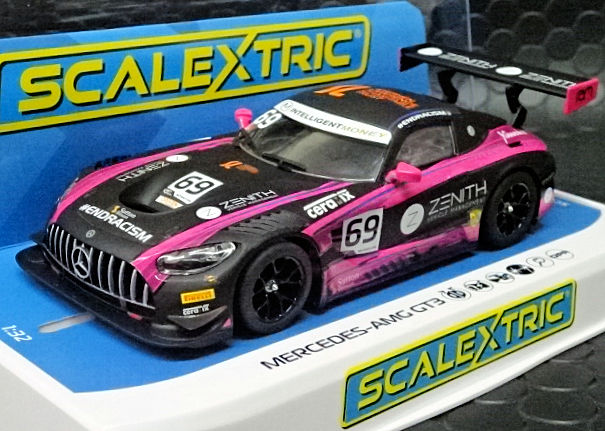 Scalextric 1/32 ｽﾛｯﾄｶｰ C4242◇ Mercedes-AMG GT3 #69 British GT