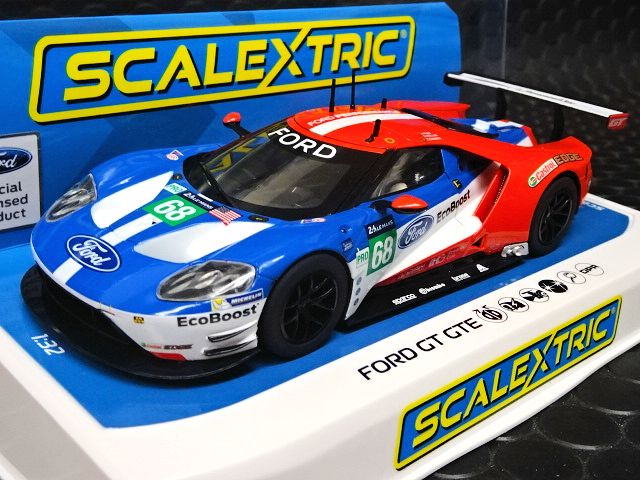 scalextric1/32 ｽﾛｯﾄｶｰ C3857◇ Ford GT GTE #68/Joey Hand、Tony Kanaan、Dirk  Muller. Le Mans 2017 ファン待望のフォード-GT、ルマン2017出ました！ ☆前後ライト点灯！ | NASCAR・スロットカー・ミニカーの専門店<<サッキーズ・コレクションズ大阪>>  by CAR-BOX