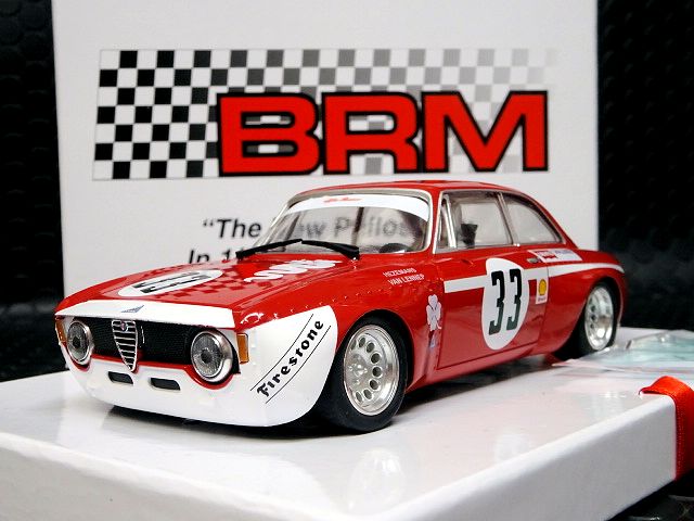 BRM 1/24 ｽﾛｯﾄｶｰ BRM-105 ◇ BRM Alfa Romeo GTA 1300 Junior #33, 4h 