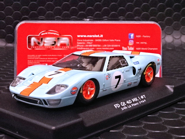 NSR 1/32 ｽﾛｯﾄｶｰ 3112SW◇ FDRD GT40 #7 ”GULF” Le Mans 1969/3rd