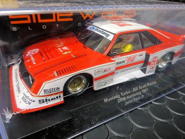 RACER / SIDEWAYS 1/32 ｽﾛｯﾄｶｰ SW66◇FORD MUSTANG TURBO Gr-5 ”Team Miller”  #63/John Paul Jnr Norisring DRM 1981. ミラービールマスタングにニューモデル！ ☆カッコええわぁ～！ |  NASCAR・スロットカー・ミニカーの専門店u003cu003cサッキーズ・コレクションズ大阪u003eu003e by CAR-BOX