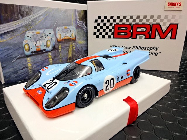 BRM 1/24 ｽﾛｯﾄｶｰ BRM-038 ◇Porsche 917K ” Gulf ” ＃20/ Jo Siffert