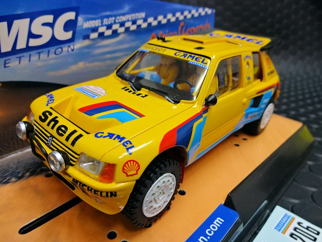 MSC 1/32 ｽﾛｯﾄｶ- 7402◇Peugeot 205 T16 'Camel' Grand Raid Dakar