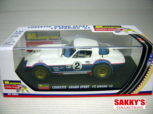 Monogram/Revell 1/32 ｽﾛｯﾄｶｰ ◇CORVETTE GRAND SPORT #2/SEBRING '65 