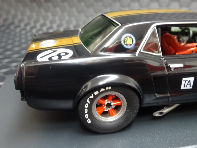 Pioneer 1/32ｽﾛｯﾄｶｰ po35☆1968 Ford Mustang Notchback #18/Pete