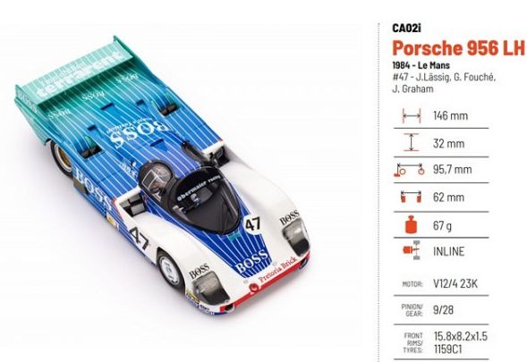 Slot it 1/32 ｽﾛｯﾄｶｰ SICA02i ◇Porsche 956 LH 