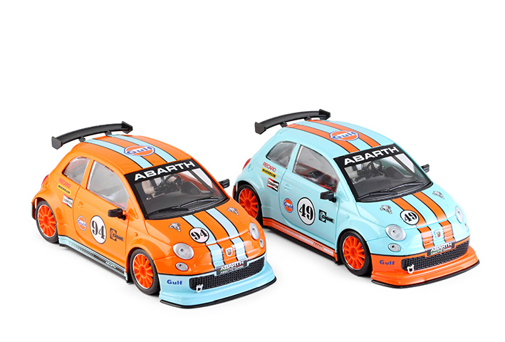 NSR Abarth 500 Assetto Corse スロットカー 1/32 NSR 1/32 ｽﾛｯﾄｶｰ sw◇FIAT500 Abarth Assetto Corse #49/blue