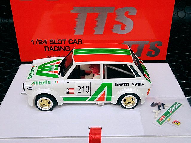 Slot Car BRM TTS 032 – Autobianchi Abarth A112 – édition Alitalia #213 – 1/24 – état Neuf