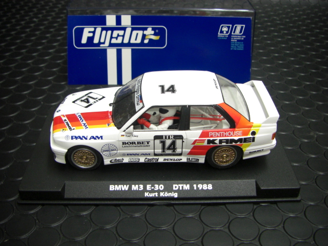 FLYSLOT 1/32 ｽﾛｯﾄｶｰ 038101◇BMW M3 DTM 1988 #14/Kurt Koning 最新製品☆カッコイイよ！お奨め  | NASCAR・スロットカー・ミニカーの専門店<<サッキーズ・コレクションズ大阪>> by CAR-BOX