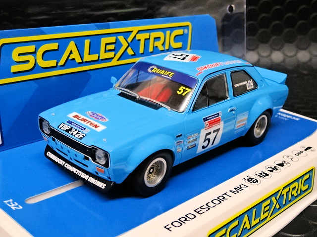 Scalextric 1/32 ｽﾛｯﾄｶｰ C4445◇ Ford Escort MK1 #57 Tony Paxman Racing.  美しいブルーのエスコート。☆再入荷！ | NASCAR・スロットカー・ミニカーの専門店<<サッキーズ・コレクションズ大阪>> by CAR-BOX