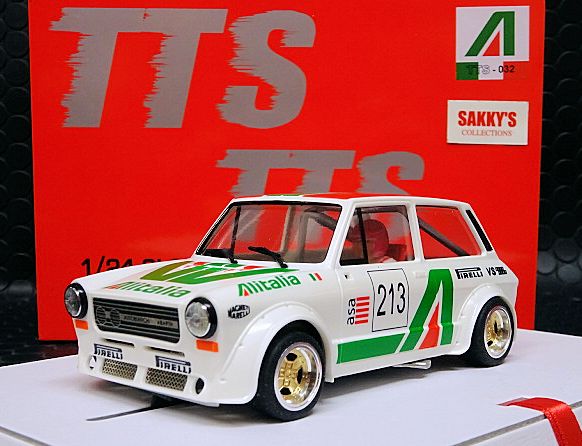Slot Car BRM TTS 032 – Autobianchi Abarth A112 – édition Alitalia #213 – 1/24 – état Neuf