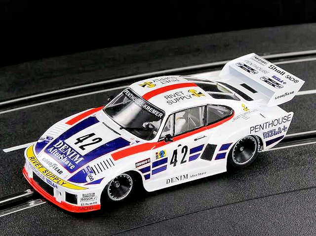 RACER / SIDEWAYS 1/32 ｽﾛｯﾄｶｰ SW74 ◇Porsche Kremer 935K2 1977. #42