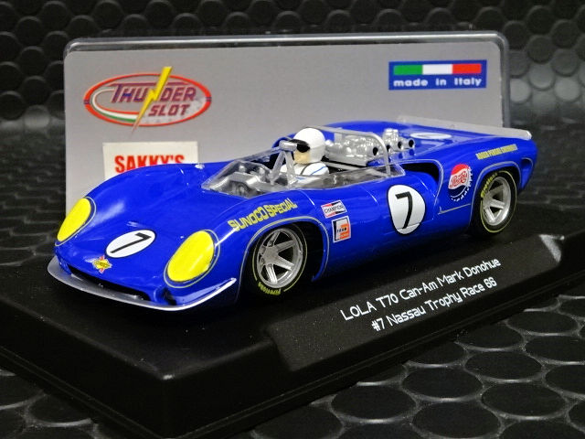 Thunder Slot 1/32 ｽﾛｯﾄｶｰ CA00205◇Lola T70 #7 /Mark Donohue Nassau 