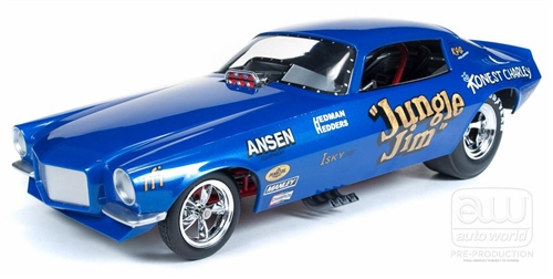 autoworld 1/18 ﾀﾞｲｷｬｽﾄﾓﾃﾞﾙ ◇1971 Camaro Jungle Jim Funny Car NHRA Vintage  FunnyCar Legends Of The Quarter Mile ビンテージ ファニーカー☆再入荷！ |  NASCAR・スロットカー・ミニカーの専門店u003cu003cサッキーズ・コレクションズ大阪u003eu003e by CAR-BOX