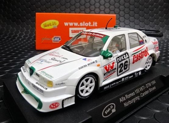 Slot It 1/32 ｽﾛｯﾄｶｰ CA35d◇ Alfa Romeo 155 V6 Ti #26/Carsten Struwe DTM  Nürburgring 1994 待望のDTM新製品が入荷！☆NEW！！ | NASCAR・スロットカー・ミニカーの専門店<<サッキーズ・コレクションズ大阪>>  by CAR-BOX