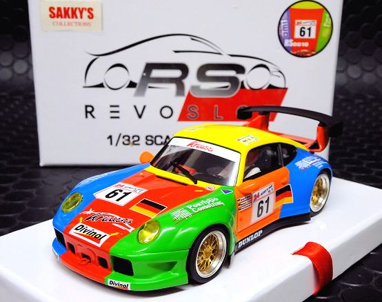 Revoslot 1/32 ｽﾛｯﾄｶｰ RS0018◇Porsche 911 GT2. #61 ”Krauss