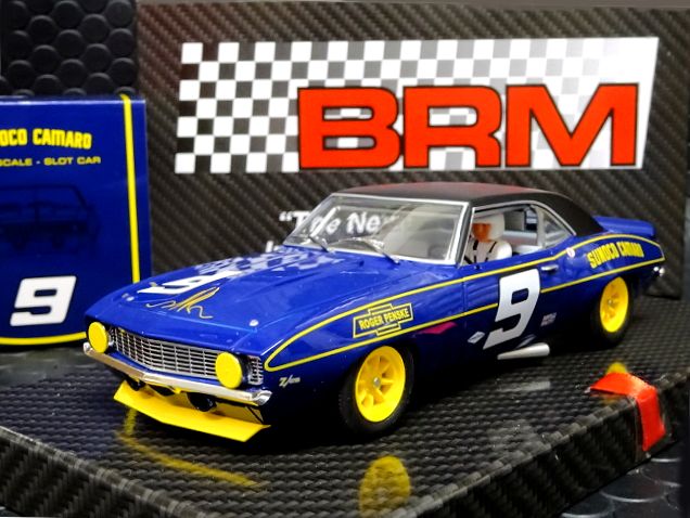 BRM 1/24 ｽﾛｯﾄｶｰ BRM069 CAMARO Z28 1969 - Penske Sunoco #9/Ronnie