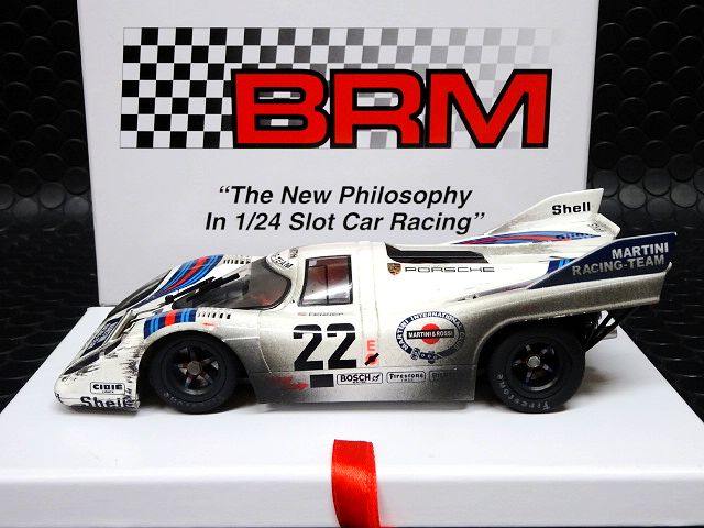 BRM 1/24 ｽﾛｯﾄｶｰ BRM-063FL ◇PORSCHE 917K #22 - Team Martini