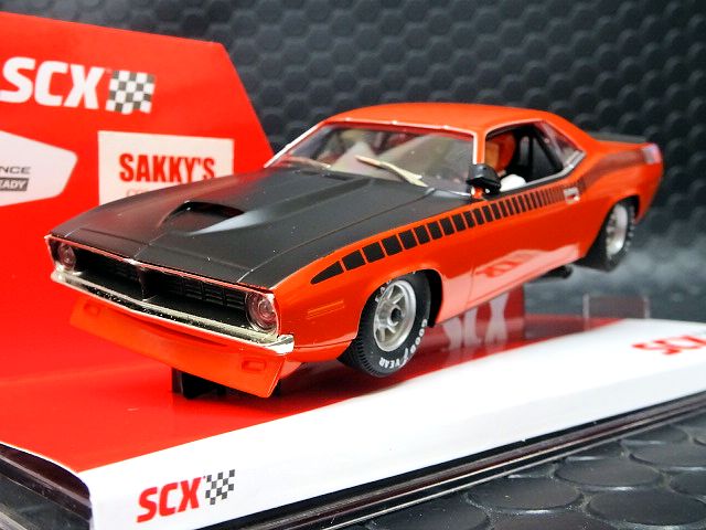 SCX 1/32 ｽﾛｯﾄｶｰ U10365X300-O◇Plymouth Cuda 1970 「Orange」 ―500 