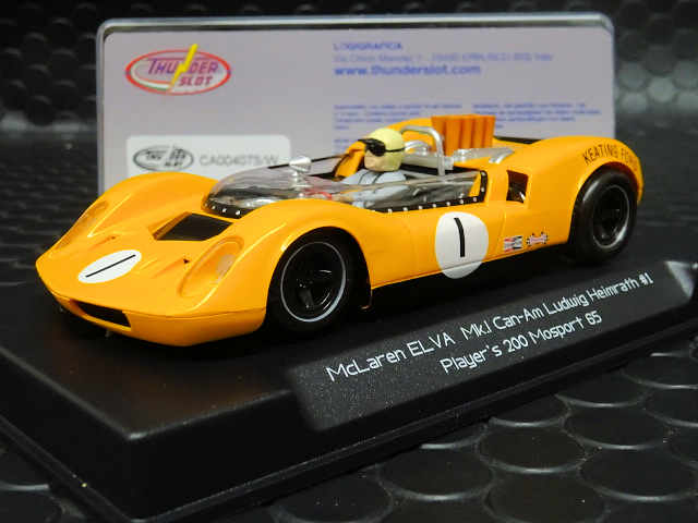 Thunder Slot 1/32 ｽﾛｯﾄｶｰ CA00407-SW◇McLaren ELVA Mk1. #1/Ludwig Heimrath.  Player's 200 Mosport 1965, マクラーレンElva MkI ！ ☆入荷済み、好評出荷中！ | NASCAR・スロットカー・ミニカーの専門店<<サッキーズ・コレクションズ大阪>>  by CAR-BOX