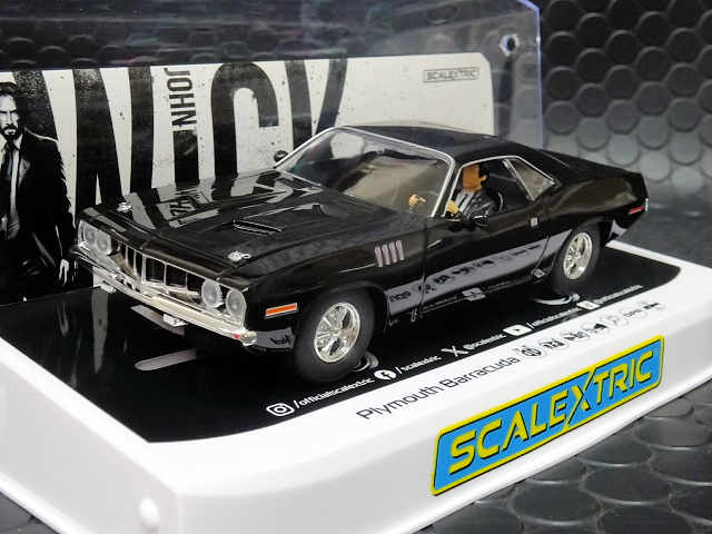 Scalextric 1/32 ｽﾛｯﾄｶｰ c4595◇Plymouth Barracuda ”John Wick