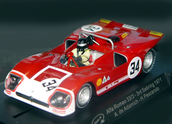 Slot It 1/32 Slotcar ◇Alfaromeo Tipo33/3 #.34/1971 Sebring