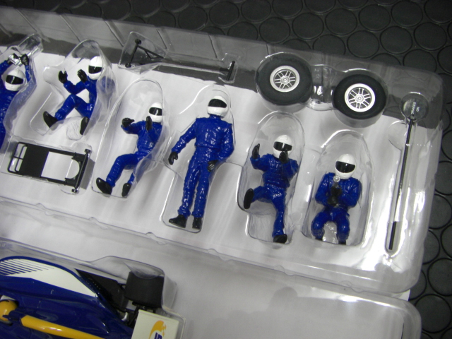 Scalextric1/32ｽﾛｯﾄｶｰ用ﾌｨｷﾞｭｱ C8303◇ピットチーム Aｾｯﾄ/ﾌﾞﾙｰ