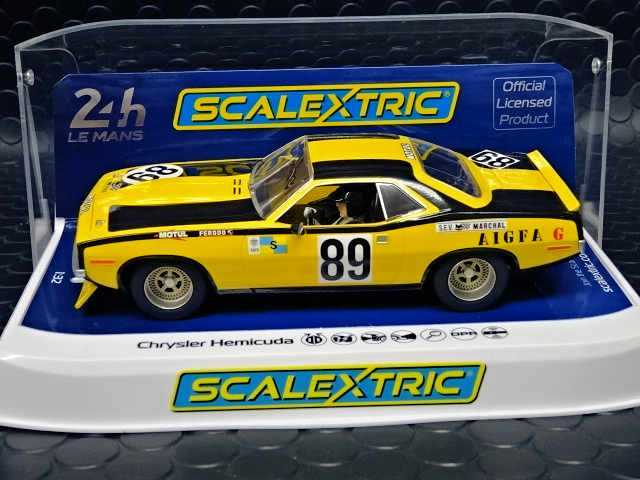 Scalextric 1/32 ｽﾛｯﾄｶｰ C4345 ◇ Chrysler Hemicuda #89 Le Mans 1975.  ﾊｲﾃﾞｨｰﾙﾓﾃﾞﾙ ☆ルマン24時間出場車・ヘミクーダが入荷！ | NASCAR・スロットカー・ミニカーの専門店<<サッキーズ・コレクションズ大阪>>  by CAR-BOX