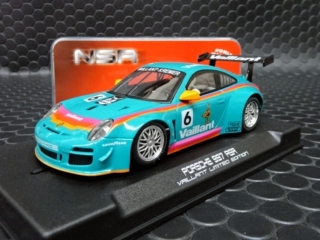 NSR 1/32 ｽﾛｯﾄｶｰ 0282AW◇Porsche 997 ”Valliant Livery” #6 俊足