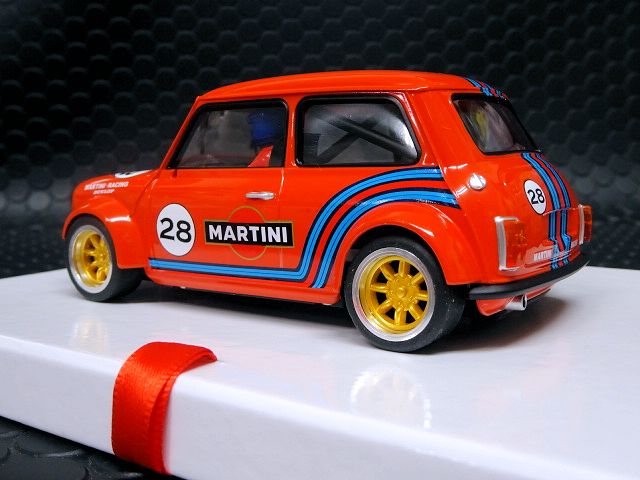 BRM 1/24 ｽﾛｯﾄｶｰ 090-R◇MINI COOPER #289 MARTINI RED EDITION 1/24 