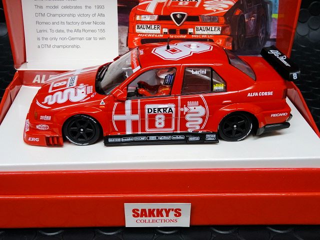 Slot It 1/32 ｽﾛｯﾄｶｰ SICW22◇ Alfa Romeo 155 V6 Ti #8 /Nicola Larini. DTM 1993  Winner, --Limited Edition-- N.ラニーニのDTMチャンピオンカー！◇化粧箱入り限定モデル！ | NASCAR・スロットカー・ミニカーの専門店<<サッキーズ・コレクションズ大阪>>  by CAR-BOX