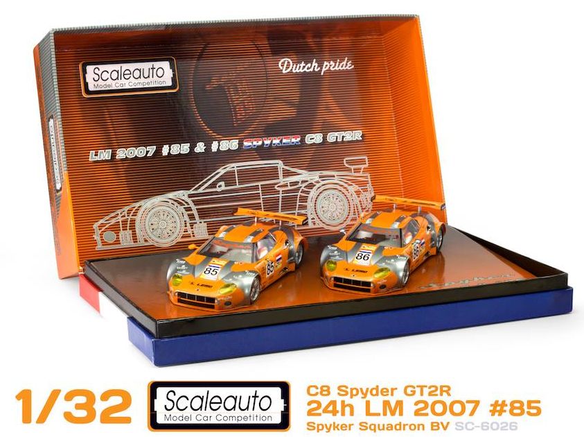 スケトレ1／32スロットカー Scaleauto 1/32 ｽﾛｯﾄｶｰ sc6026◇ Spyker C8 Spyder GT2. LeMans 2007