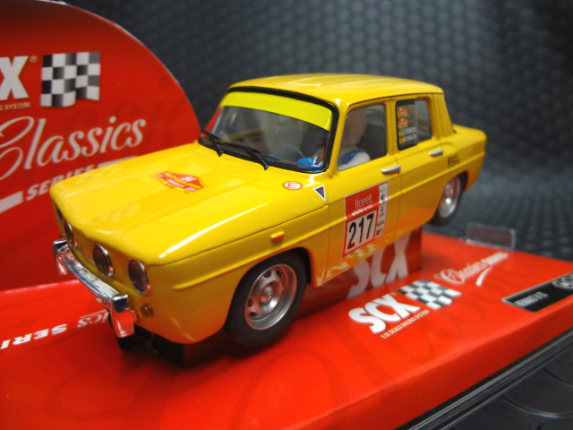 SCX 1/32ｽﾛｯﾄｶｰ 63800◇Renault 8 TS / #217 Yelow -ClassicSirei