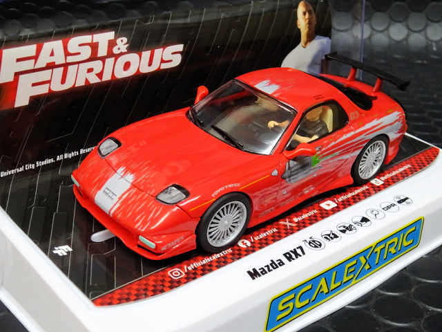 scalextric1/32 ｽﾛｯﾄｶｰ C4592◇ Mazda RX7 - Dom Turetto. 映画