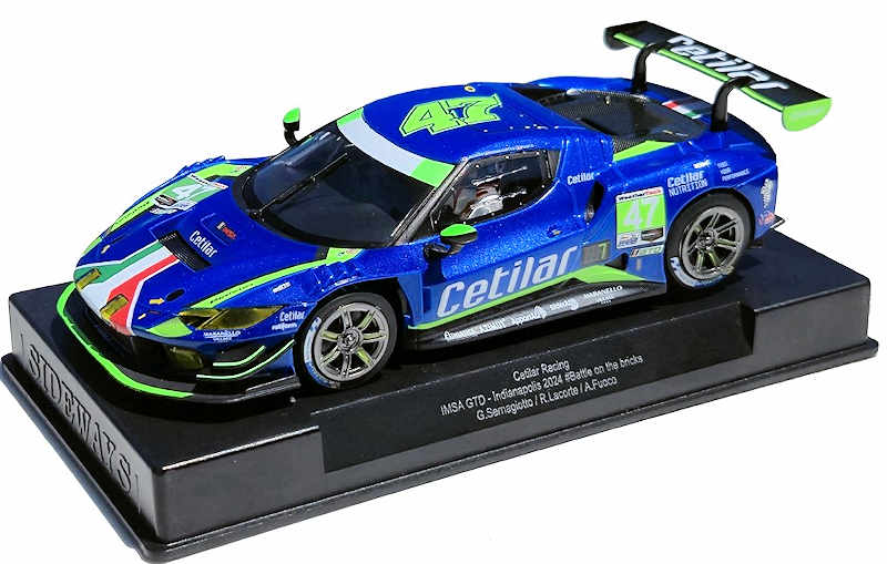 SIDEWAYS 1/32 ｽﾛｯﾄｶｰ SWCAR11a ◇ Ferrari 296 GT3 #47 Cetilar